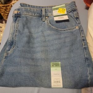 Terra & Sky Denim Straight Leg Jeans